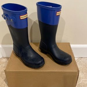 Kids Hunter Rain boots barely worn like new unisex coloring